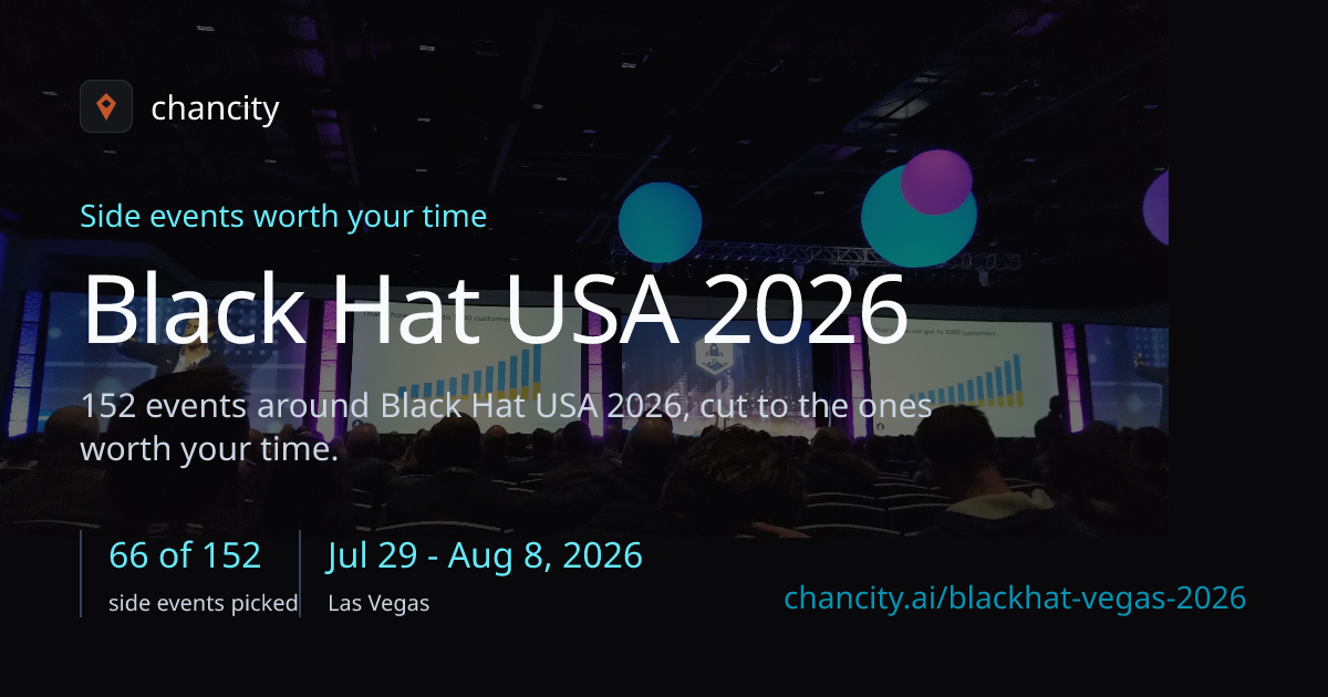 Show HN: Over 150 side events of BlackHat 2026 in one page
